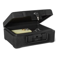 Ohňovzdorná a vodotesná kazeta na dokumenty Amazon Basics so zámkom na kľúč, 6,2 l, s certifikáciou UL 72 Class 350, čierna 1