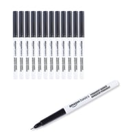 Markere cu cerneală permanentă Amazon Basics, vârf ultra-subțire, negru, set de 12 bucăți 1