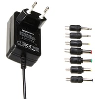 Univerzálny sieťový adaptér Amazon Basics so 7 vymeniteľnými konektormi, napätie 3 – 12 V DC, prepínateľná polarita, čierny 2