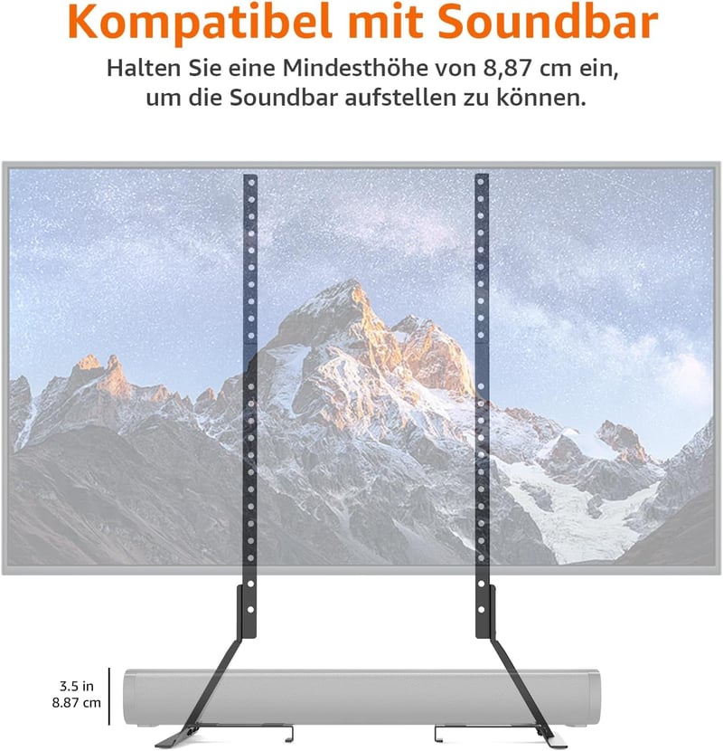 Amazon Basics Univerzális TV Állvány 22-77" LCD LED Plasma Tévéhez Hangszóró Kompatibilis