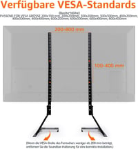 Amazon Basics Univerzális TV Állvány 22-77" LCD LED Plasma Tévéhez Hangszóró Kompatibilis 3