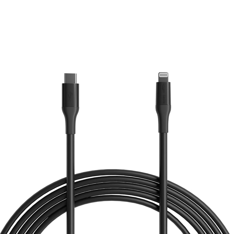 Amazon Basics USB-C – Lightning kábel MFi tanúsított - fekete - 3 m