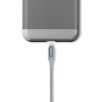 Cablu de încărcare iPhone Amazon Basics USB-A la Lightning, împletit cu nailon dublu, certificat MFi, gri închis, 1,8 m 4