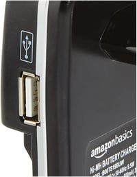 Amazon Basics Ni-MH AA/AAA akkumulátortöltő USB töltőporttal - fekete 3