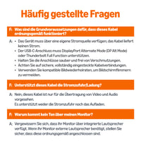 Adaptér kábla Amazon Basics USB-C na HDMI, 4K 30Hz, kompatibilný s Thunderbolt 3, jednosmerný, 0,9 m, čierny 3