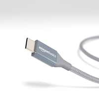 Cablu de încărcare rapidă Amazon Basics USB-C la USB-A 2.0, împletitură de nailon, 480 Mbps, certificat USB-IF, iPhone 16/15, iPad, Samsung Galaxy, 0,9 m, gri închis 4