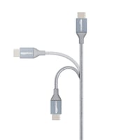 Cablu de încărcare rapidă Amazon Basics USB-C la USB-A 2.0, împletitură de nailon, 480 Mbps, certificat USB-IF, iPhone 16/15, iPad, Samsung Galaxy, 0,9 m, gri închis 2
