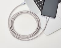 Cablu de încărcare rapidă Amazon Basics USB-C la USB-C 2.0, nailon împletit, 480 Mbps, certificat USB-IF, pentru iPhone 16/15, iPad, Samsung Galaxy, laptop, 3 m, argintiu 6