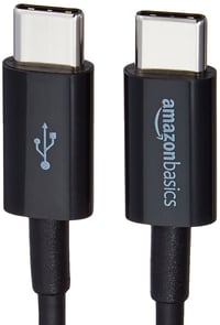 Amazon Basics USB-C – USB-C 2.0 gyorstöltő kábel - fekete - 1,8 m 3