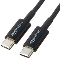 Amazon Basics USB-C – USB-C 2.0 gyorstöltő kábel - fekete - 1,8 m 1