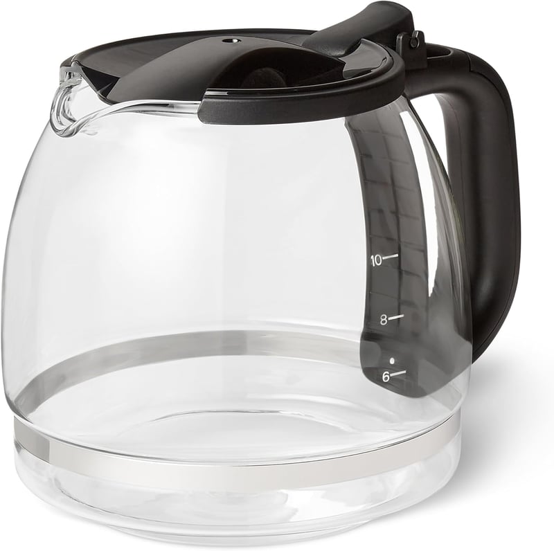 Amazon Basics Üveg Kávéfőző Kancsó Fedővel 1,25L 10 Csészés Kapacitás