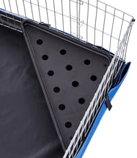 Klietka pre hlodavce Amazon Basics s plátenným dnom, modrá - 118x35x60 cm 3