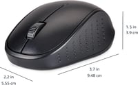 Amazon Basics Vezeték nélküli billentyűzet és egér szett, 2.4GHz, fekete 4