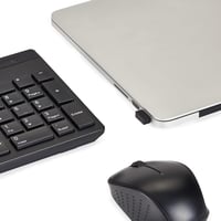 Amazon Basics Vezeték nélküli billentyűzet és egér szett, 2.4GHz, fekete 5
