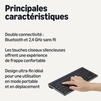 Bezdrôtová klávesnica Amazon Basics pre tablet a notebook – čierna 2