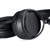 Căști wireless over-ear Amazon Basics cu Bluetooth 5.1, 35 de ore de redare, ușoare, reglabile, pentru călătorii, birou, telefon, PC, negru 4