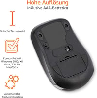 Amazon Basics Vezeték nélküli számítógépes egér USB nano vevővel - black 6