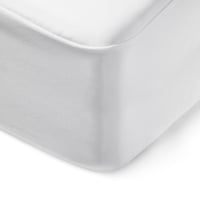 Husă de protecție pentru saltea Amazon Basics, impermeabilă, cu fermoar, protecție împotriva acarienilor și a ploșnițelor, 180x200 cm, pentru o înălțime de până la 30 cm, albă 4
