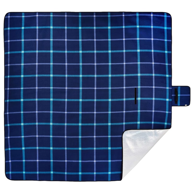Amazon Basics Vízálló Piknik Takaró 200x200cm Sötétkék - 200 x 200 cm, Darkblue