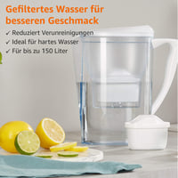 Vodný filter Amazon Basics, 6 ks, kompatibilný so systémami BRITA, pre kanvice Aluna, Marella, Style, Flow, Glass a systémy PerfectFit 5