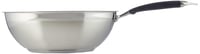 Panvica Wok Amazon Basics 28 cm z nehrdzavejúcej ocele 304 s nepriľnavým povrchom na indukčnú varnú dosku, čierna 2