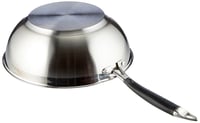 Panvica Wok Amazon Basics 28 cm z nehrdzavejúcej ocele 304 s nepriľnavým povrchom na indukčnú varnú dosku, čierna 4