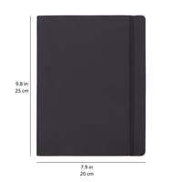 Amazon Basics XL Puha Borítású Vonalatlan Notebook - 25 x 20 cm, Fekete 5