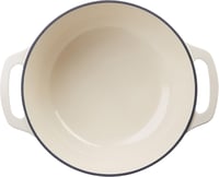 Amazon Basics Zománcozott Öntöttvas Fazék Fedővel 4,1L Fehér - 4.1 L, White 3