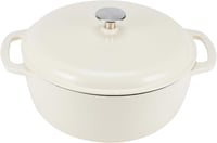 Amazon Basics Zománcozott Öntöttvas Fazék Fedővel 4,1L Fehér - 4.1 L, White 1