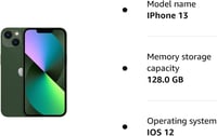 Amazon Renewed Apple iPhone 13 128 GB zöld felújított okostelefon 6