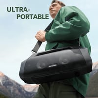 Amazon Renewed soundcore Motion Boom Plus Bluetooth hangszóró hordozható 80W 20 órás IP67 vízálló porálló egyéni EQ felújított 2