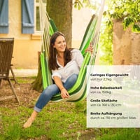 AMAZONAS Brasil XL függőfotel állvány nélkül – Cappuccino – kézzel készített, 150 kg teherbírás, 1,6x1,3 m ülőfelület 5