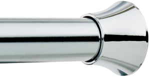 AmazonBasics nastaviteľná napínacia tyč na sprchový záves, 137 – 229 cm, chróm