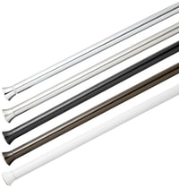 Napínacia sprchová tyč AmazonBasics, nastaviteľná 137 – 229 cm, čierna, protišmyková tyč do kúpeľne 4