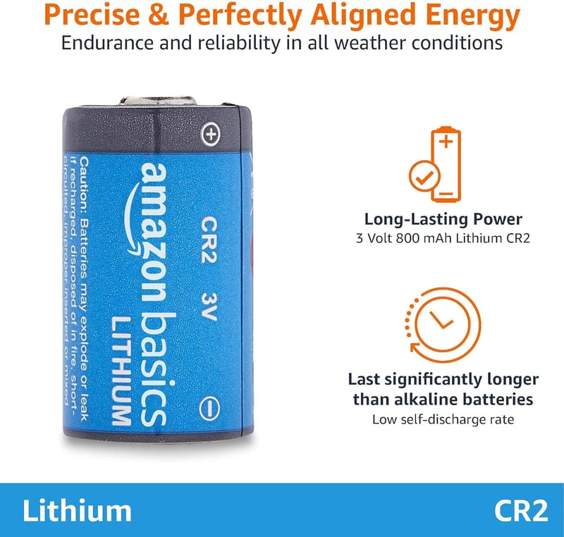 AmazonBasics CR2 3V Lítium Elem 4 db Fényképezőgéphez - 4 Stück (CR2/CR15H270)