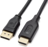 AmazonBasics DisplayPort HDMI kábel 0,9m - 4K videó átvitelhez - 0.9 yards, DisplayPort to HDMI 5