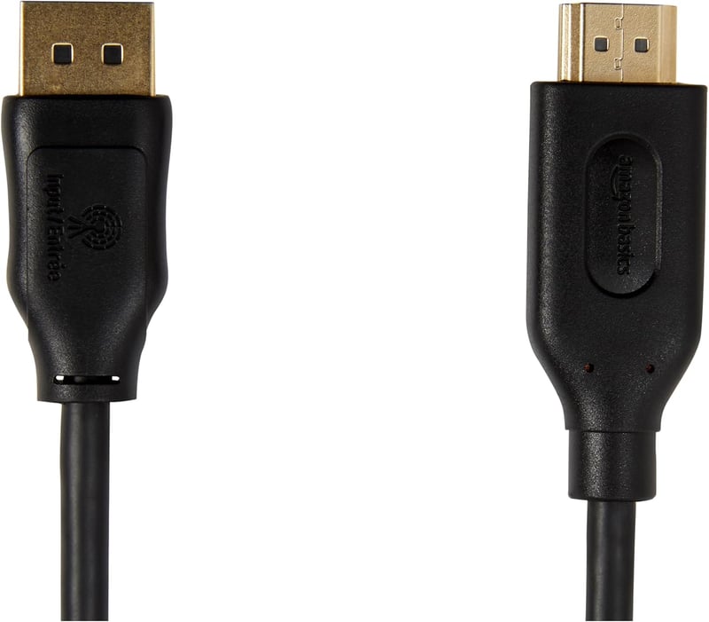 AmazonBasics DisplayPort HDMI kábel 0,9m - 4K videó átvitelhez - 0.9 yards, DisplayPort to HDMI