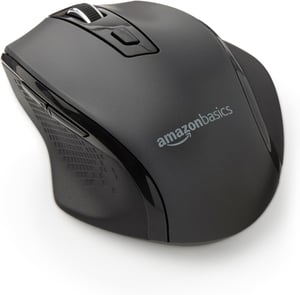 AmazonBasics ergononomski bežični miš - crni