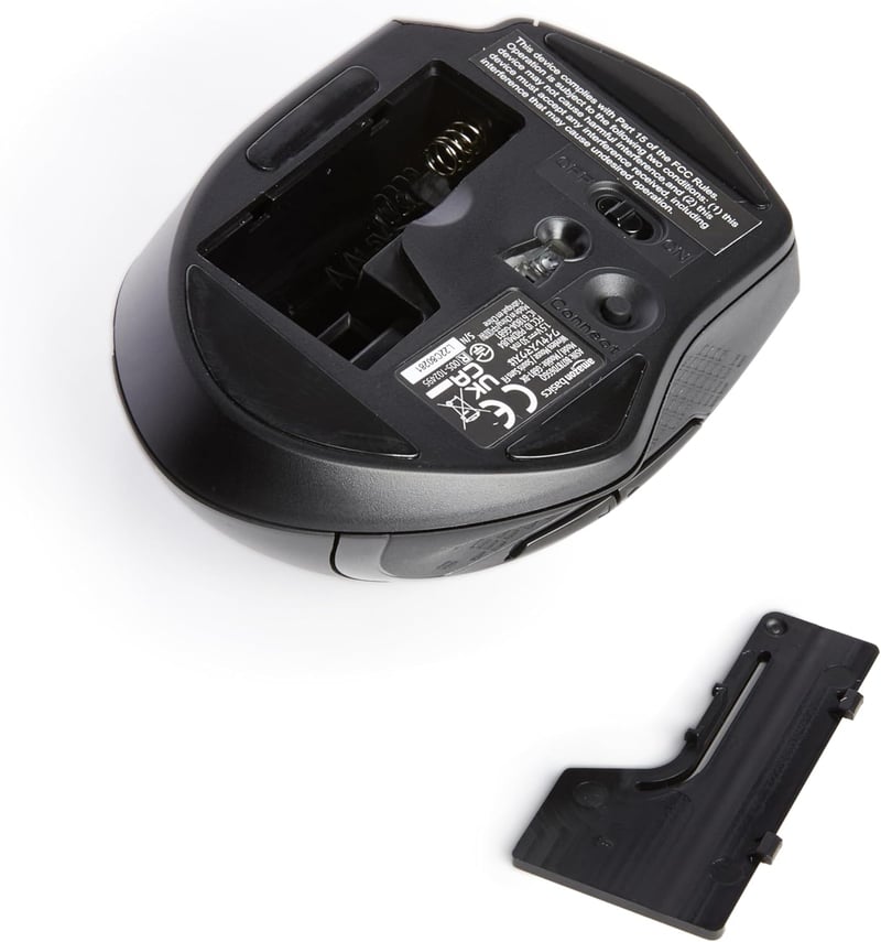 AmazonBasics Ergonomikus Vezeték Nélküli Egér DPI Szabályozható Fekete - black