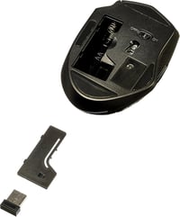 AmazonBasics Ergonomikus Vezeték Nélküli Egér DPI Szabályozható Fekete - black 5