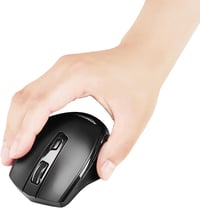 AmazonBasics Ergonomikus Vezeték Nélküli Egér DPI Szabályozható Fekete - black 6