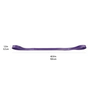 Bandă elastică de fitness AmazonBasics pentru tracțiuni, lățime 3,18 cm, rezistență 18-36 kg, culoare mov 6