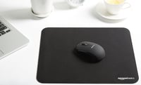 Mousepad Gaming AmazonBasics – Negru, 269 x 320 mm, Bază antiderapantă, Dimensiune standard 5