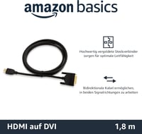 AmazonBasics HDMI-DVI adapter kábel 1,83m - digitális videó csatlakozó - 1,8 m, 1 Pack 2