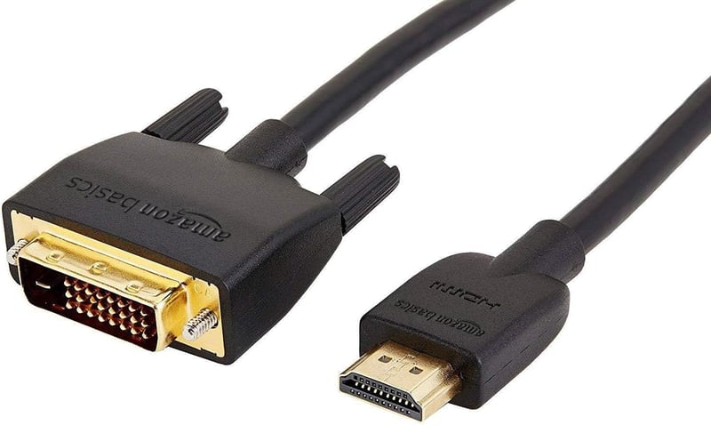 AmazonBasics HDMI-DVI adapter kábel 1,83m - digitális videó csatlakozó - 1,8 m, 1 Pack