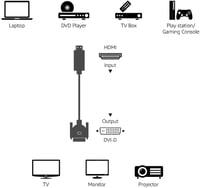 AmazonBasics HDMI-DVI adapter kábel 1,83m - digitális videó csatlakozó - 1,8 m, 1 Pack 7