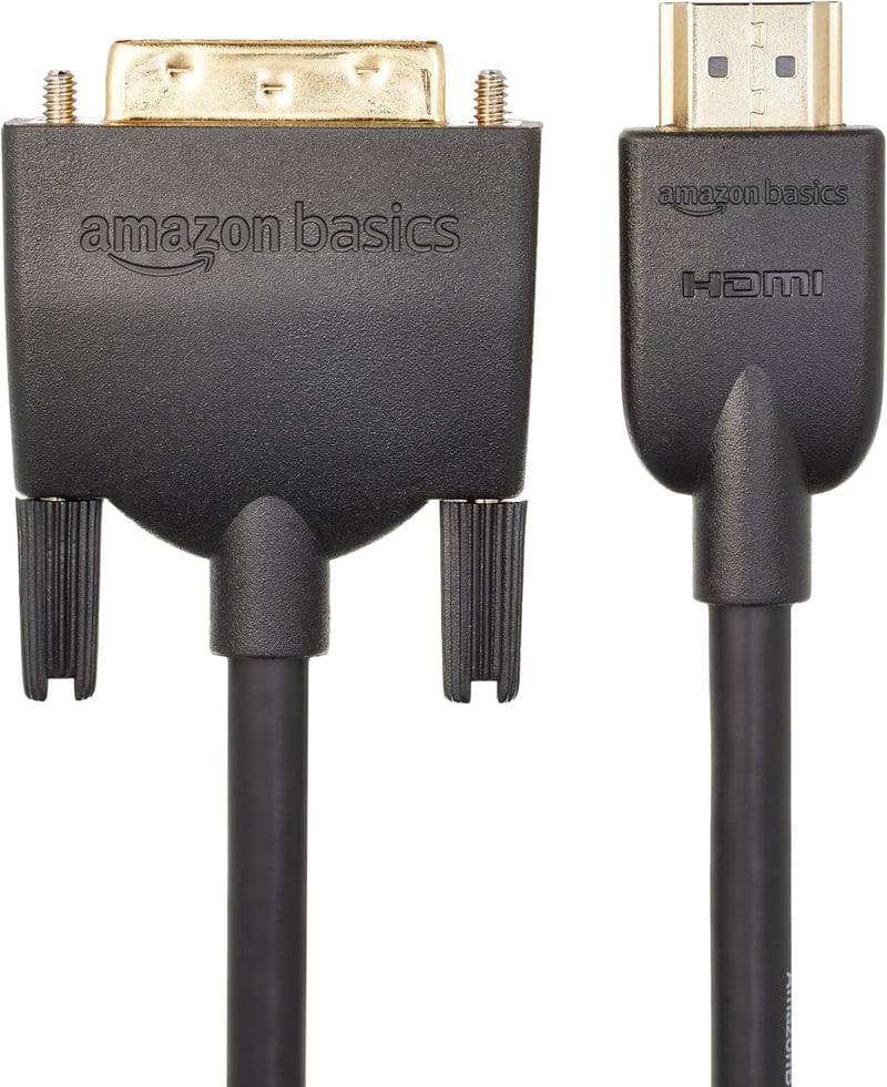 AmazonBasics HDMI-DVI adapter kábel 1,83m - digitális videó csatlakozó - 1,8 m, 1 Pack