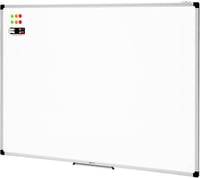AmazonBasics Mágneses Whiteboard Alumínium Kerettel és Tollcsipesszel - 120 x 90 cm 1