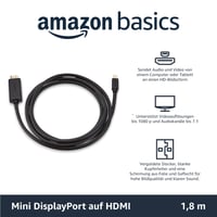 Kábel AmazonBasics Mini DisplayPort – HDMI – 1,8 m – čierny 4