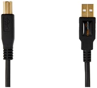 Tlačový kábel AmazonBasics USB 2.0 typ A-B, pozlátený – čierny – 3 m 3